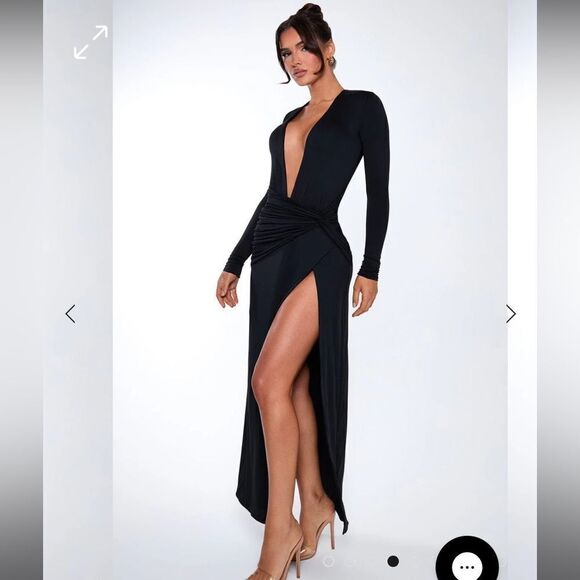 NWT BABYBOO Ysabella Maxi Dress Black - Picture 1 of 4